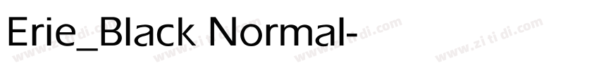 Erie_Black Normal字体转换